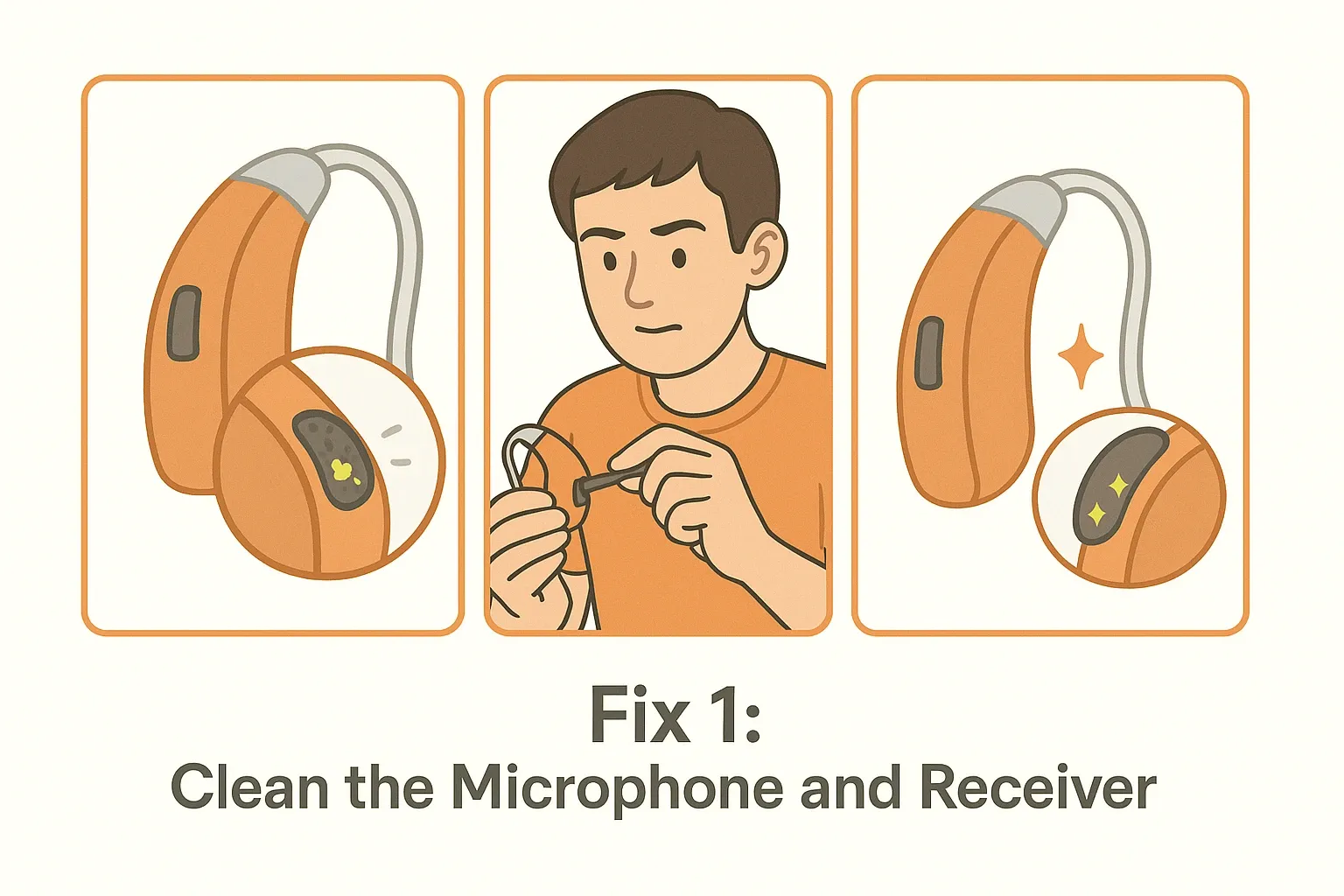 Clean the Microphone and Receiver